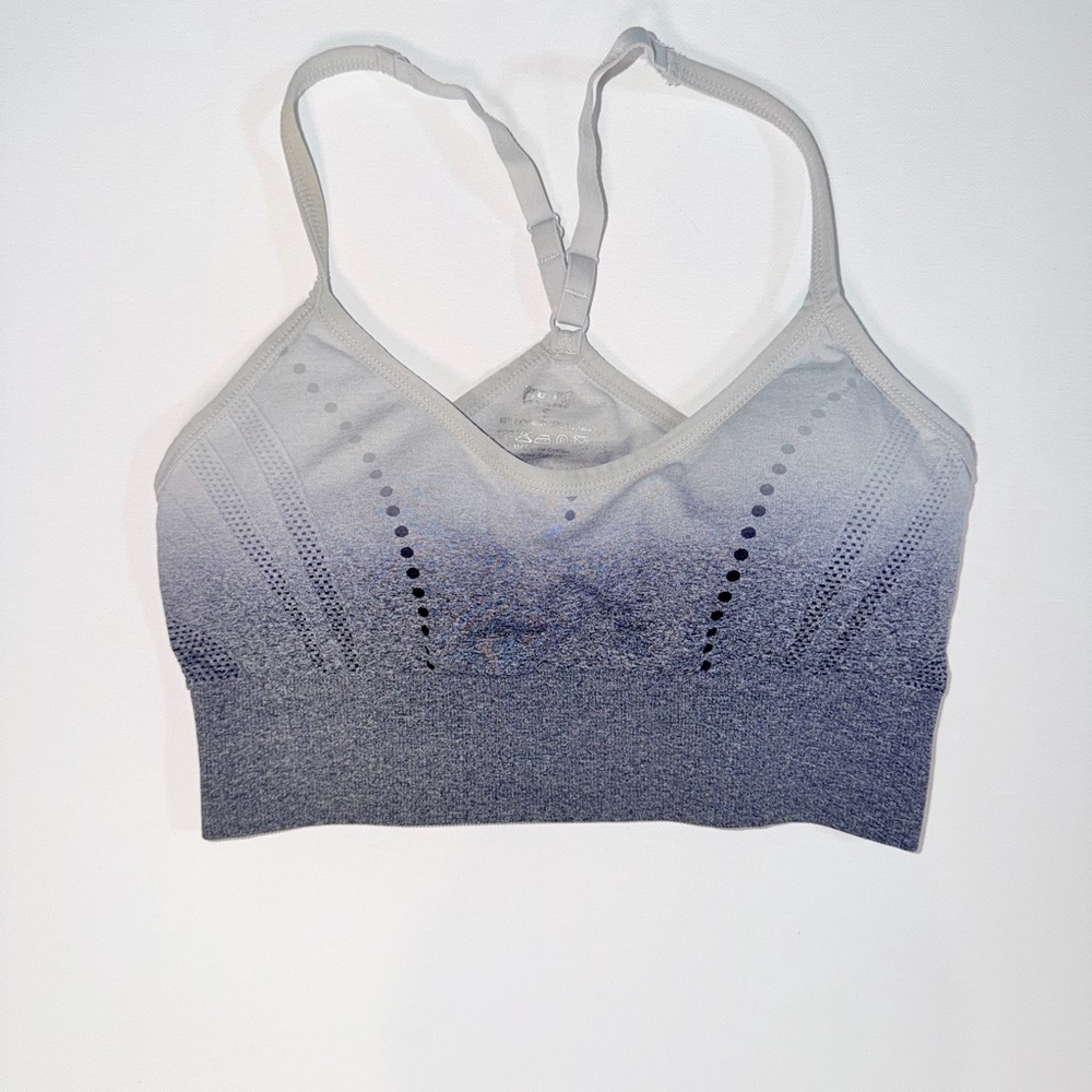 Pro Fit Seamless Ombre Grey Wireless Support Bra